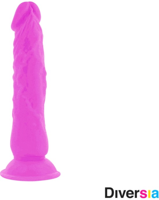 Diversia Elastīgs Vibrējošs Dildo 21 CM - violets