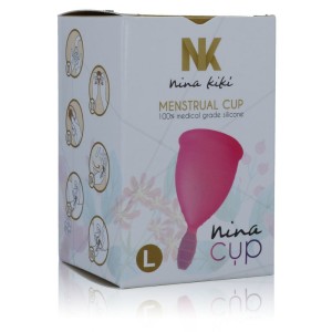 Nina Kikí NINA CUP MENSTRUĀLĀ KAUSE IZMĒRS ROZĀ L