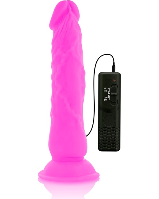 Diversia FLEXIBLE VIBRATING Dildo 21 CM - violets