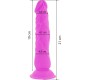 Diversia FLEXIBLE VIBRATING Dildo 21 CM - violets