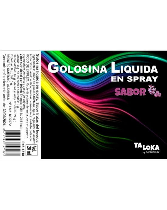 Taloka LIQUID Ogu konfektes Sprejs