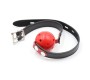 Latetobed Bdsm Line Ball Gag Breathable Black/Red