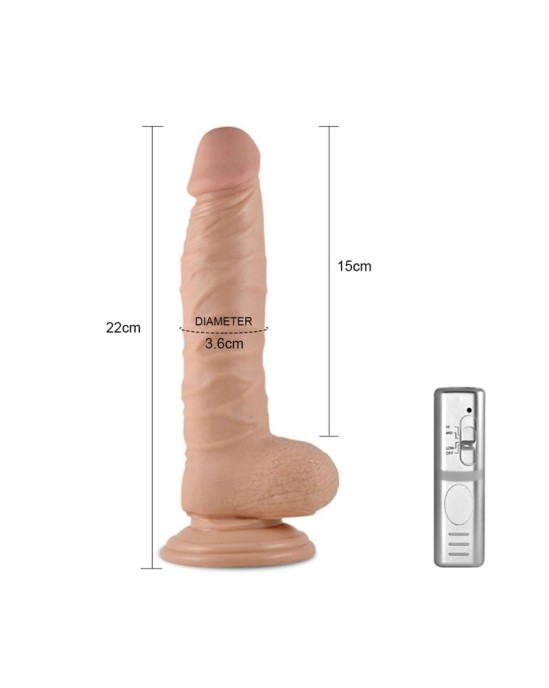 Lovetoy Dildo Real Extreme with Vibration 8.5 Flesh