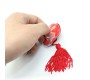 Latetobed Bdsm Line Heart Sequin Nipple Cover with Tassel Red