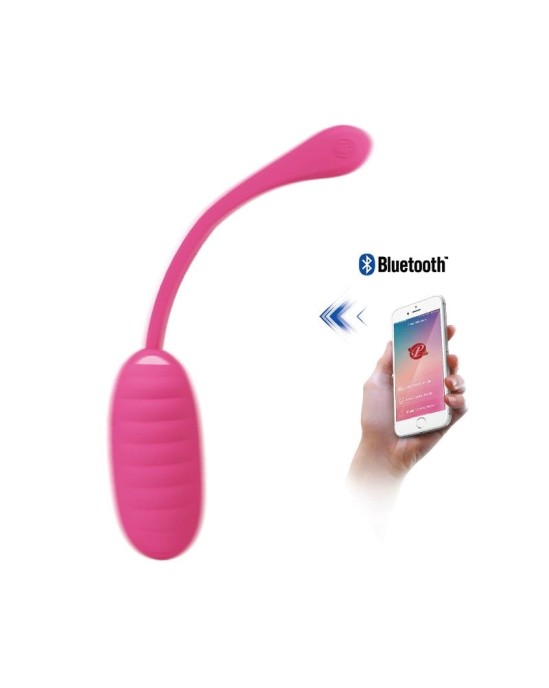Prettylove Kirk Vibrating Egg ar Movil APP silikona USB