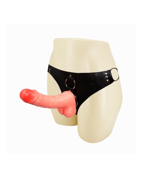 Baile Strap-On with Dildo and Testicles Flesh 18,3 cm