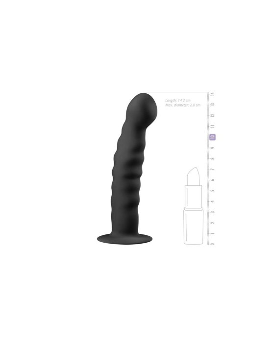 Easytoys Silikona dildo - melns