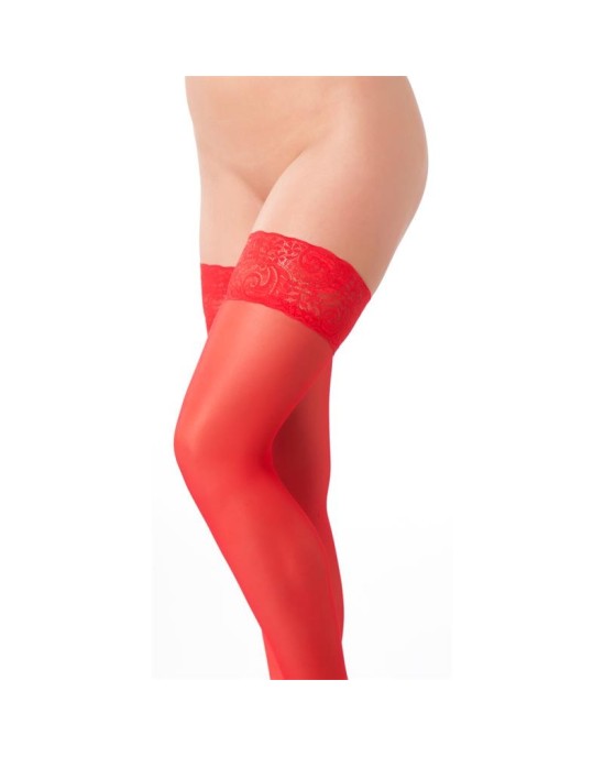 Amorable Rimba Hold-up Stockings Red One Size