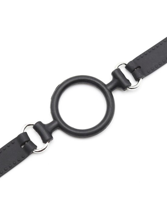 Latetobed Bdsm Line O Ring Ball Gag 5 cm Black