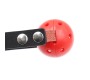 Latetobed Bdsm Line Ball Gag Breathable Black/Red