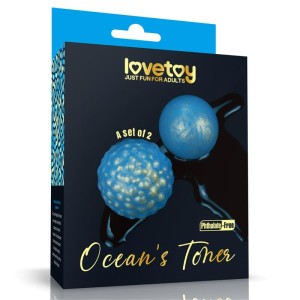 Lovetoy Oceans tonera Kegel Balls komplekts pa 2