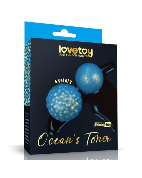 Lovetoy Набор шариков Кегеля с тонером Oceans, 2 шт.