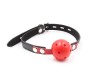 Latetobed Bdsm Line Ball Gag Breathable Black/Red