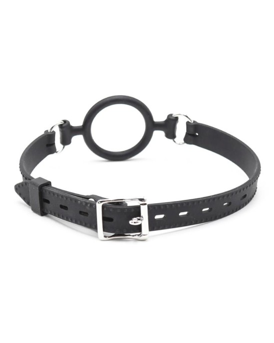 Latetobed Bdsm Line O Ring Ball Gag 5 cm Black