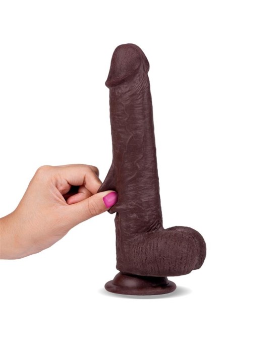 Liketrue Slidy Realistic Dildo Dual Layer Retractable and Adjustable 9