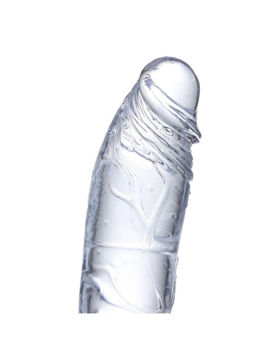 Glazed Reālistisks dildo kristāla materiāls 21,5 cm