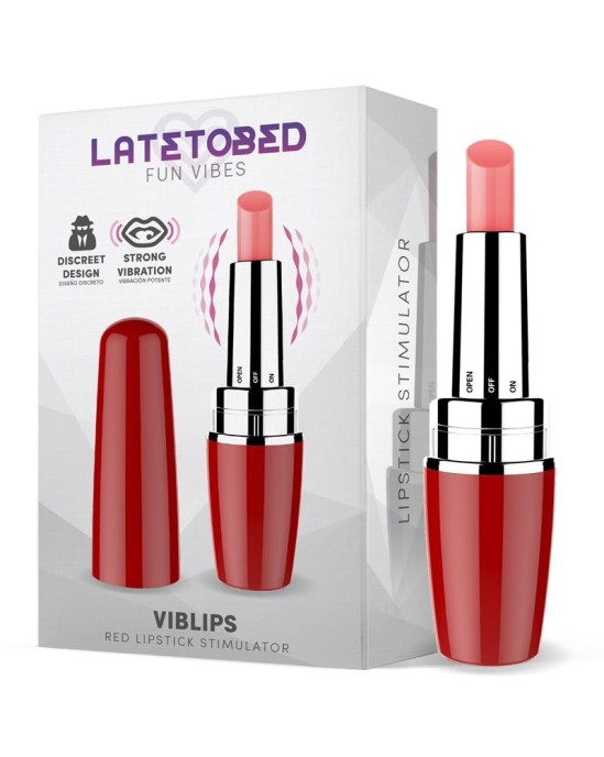 Latetobed Viblips Lipstick Stimulator Red