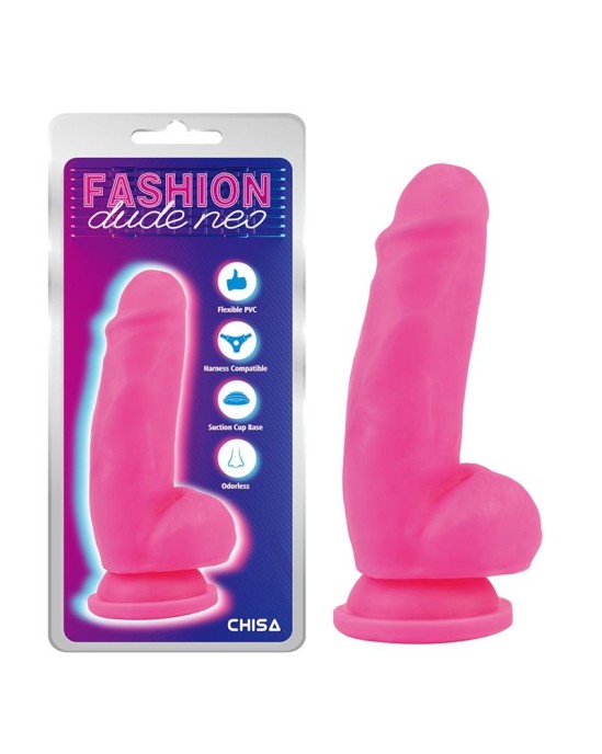 Chisa Divkāršā blīvuma dildo rozā 6.9