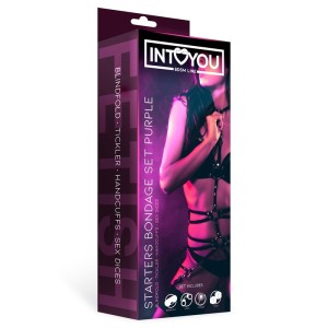 Intoyou Bdsm Line Набор для бондажа для начинающих, 4 предмета, фиолетовый