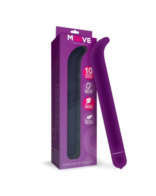 Moove Vibe Stimulator G-spot 10 funkcijas Purpurs