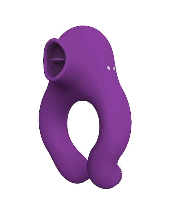 Action Fenda Vibrating Ring with Licking Tongue and Remote Control 3 Motors Magnetic USB