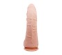 Baile Alex Curved Dildo with Testicles G-Spot Suction Cup Flesh