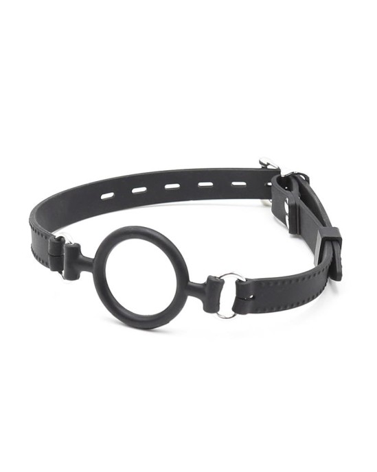 Latetobed Bdsm Line O Ring Ball Gag 5 cm Black