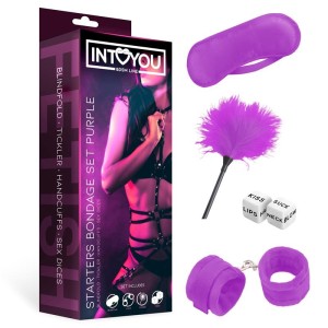 Intoyou Bdsm Line Набор для бондажа для начинающих, 4 предмета, фиолетовый