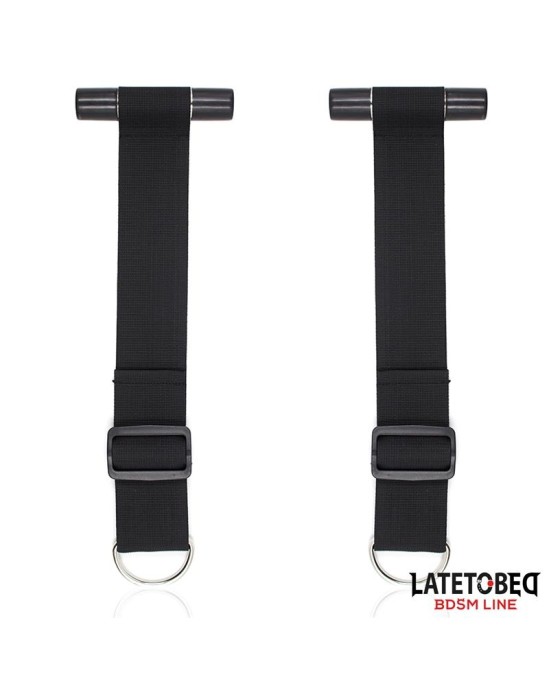 Latetobed Bdsm Line Door Swing Nylon Bind Neoprene Wrist Cuffs