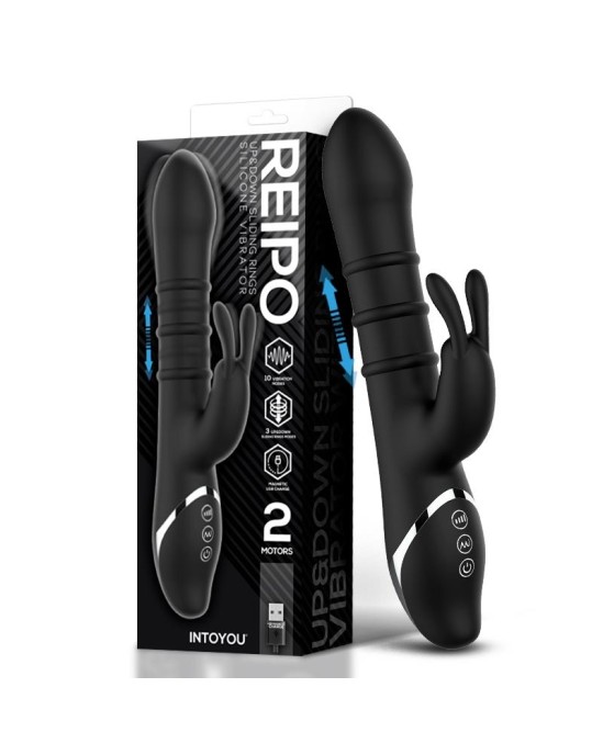 Intoyou Reipo vibrators ar uz augšu un uz leju bīdāmiem gredzeniem