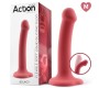 Action Bouncy Liquid Silikona Dildo Hiper Flexible 7 - 18 cm Izmērs M Burgundija