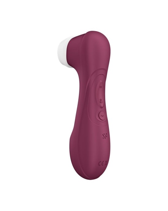 Satisfyer Pro 2 Gen 3 šķidrā gaisa tehnoloģija sūkšanas un vibrācijas vīna sarkanā krāsā