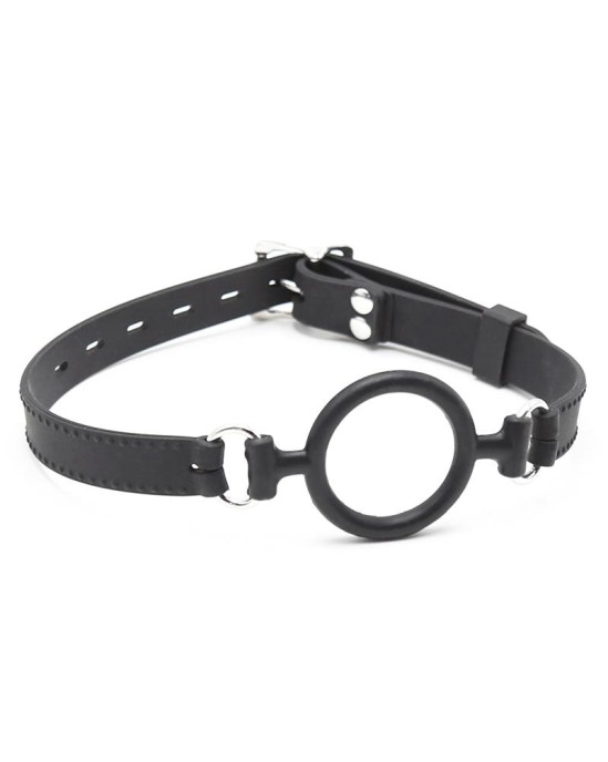 Latetobed Bdsm Line O Ring Ball Gag 5 cm Black