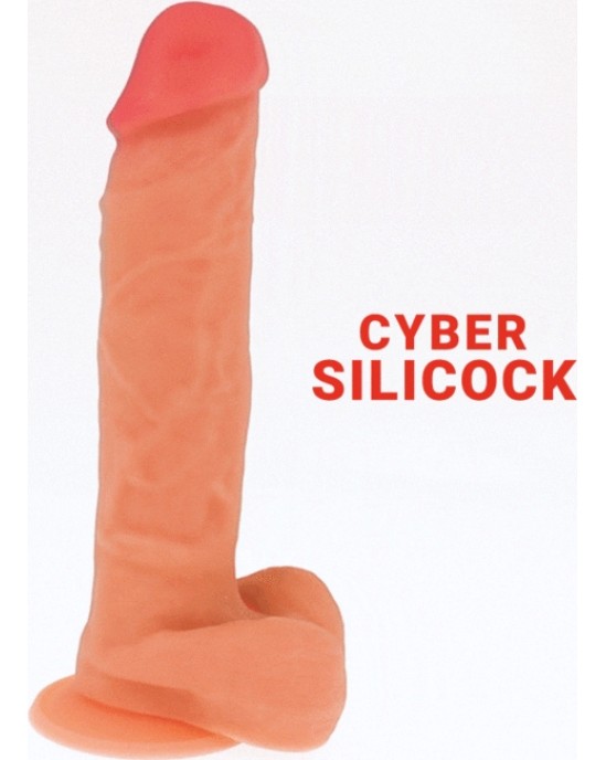 Cyber Silicock CYBERSILICOCK ĪPAŠI REĀLISTS MĪKSTS ŠĶIDRĀ SILIKONA DONGS 20,5 cm