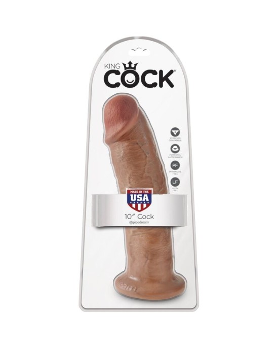 King Cock REALISTIC PENIS 24 CM CARAMEL