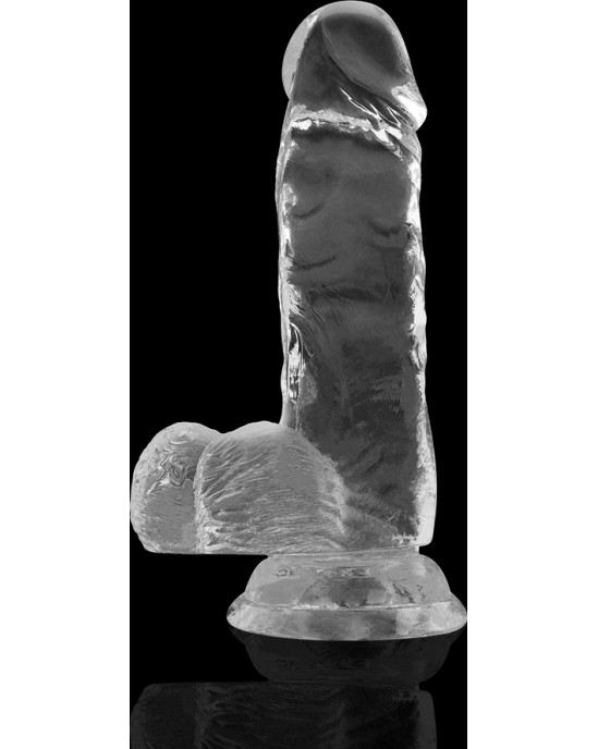 X Ray XRAY CLEAR COCK WITH BALLS 15.5CM X 3.5CM