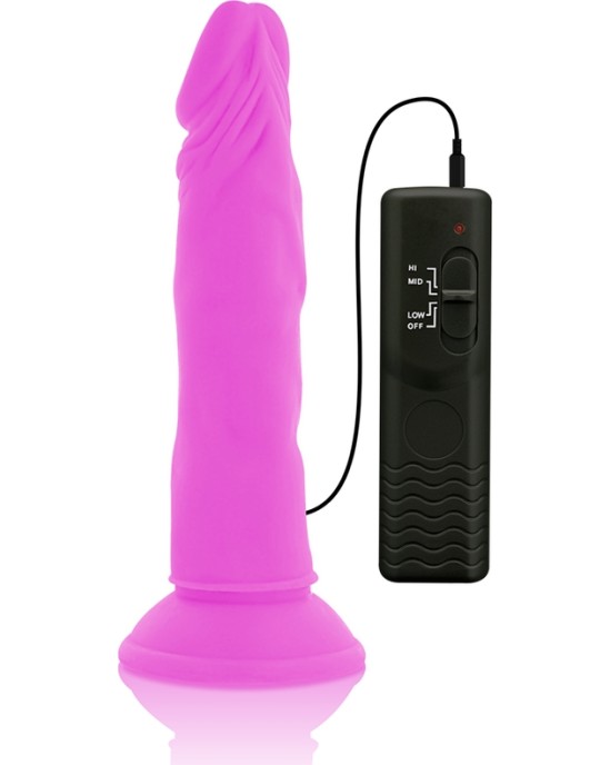 Diversia FLEXIBLE VIBRATING Dildo 23 CM - violets