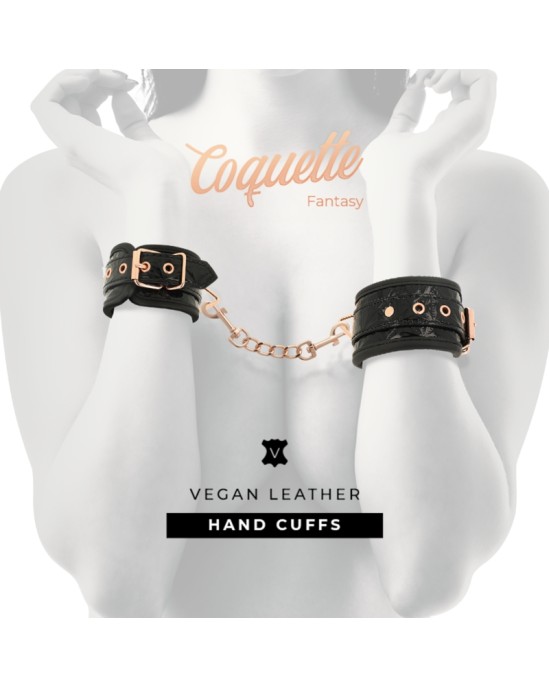 Coquette Fantasy COQUETTE CHIC DESIRE - BLACK EDITION HANDCUFFS WITH NEOPRENE LINING