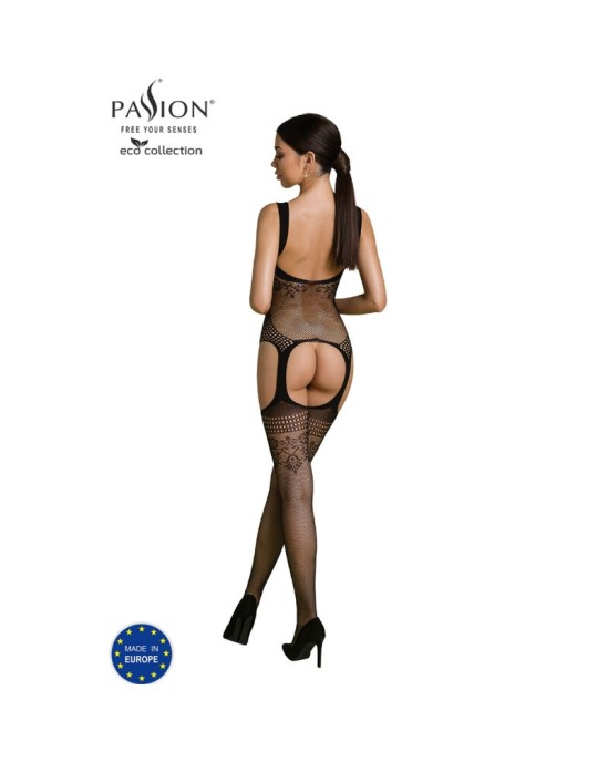 Passion Woman Bodystockings PASSION - EKO KOLEKCIJA BODYSTOCKING ECO BS008 BLACK