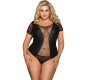 Subblime Queen Plus Size ОТЛИЧНАЯ КОРОЛЕВА ПЛЮС ФЕТИШ ТЕДДИ С КОРОТКИМ РУКАВОМ