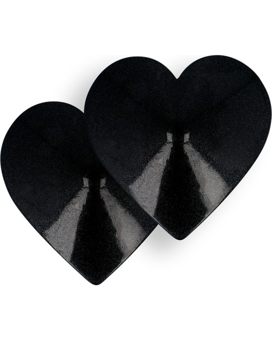 Coquette Accessories COQUETTE CHIC DESIRE - BLACK HEARTS NIPPLE COVERS