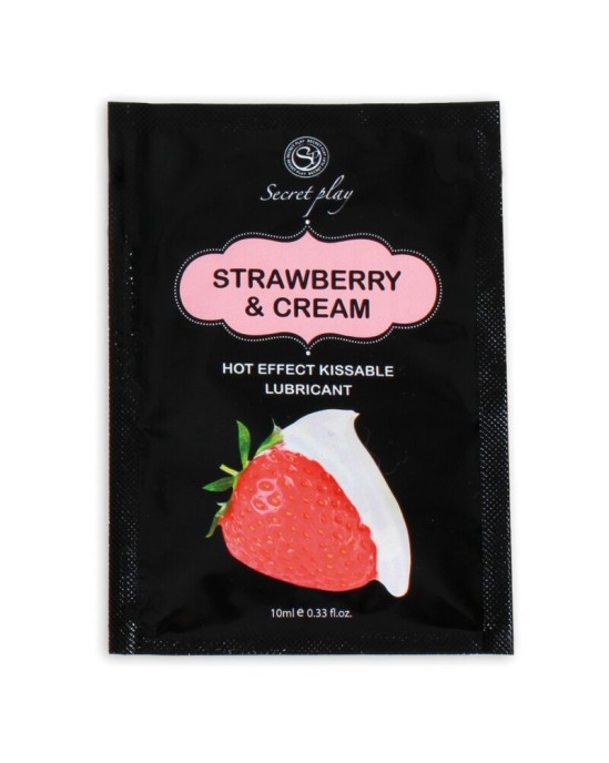 Secretplay Cosmetic SECRETPLAY - SINGLE DOSE LUBRICANT STRAWBERRIES & CREAM 10 ML