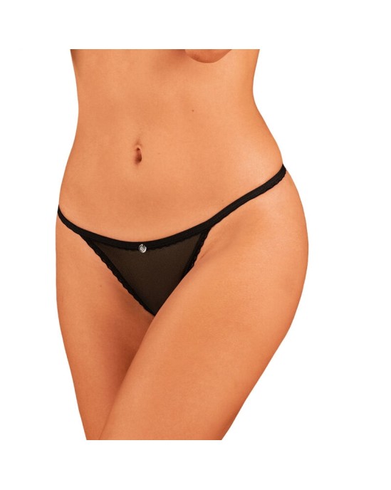 Obsessive Panties & Thong Obsessive - CELIA NOIR CROTCHLESS THONG XL/XXL