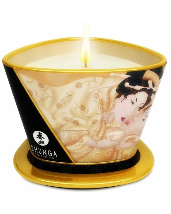 Shunga Candles SHUNGA - MINI CARESS BY CANDELIGHT VANILLA MASSAGE CANDLE 170 ML