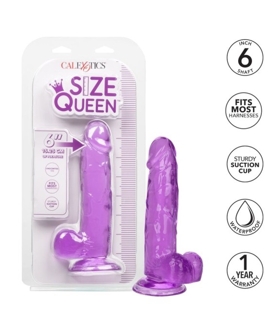 California Exotics CALEX SIZE QUEEN DILDO - PURPLE 15.3 CM