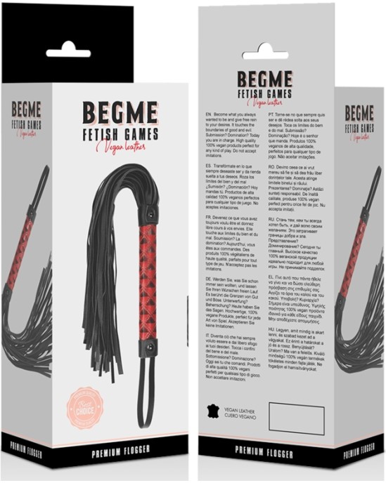 Begme Red Edition BEGME - RED EDITION VEGAN LEATHER FLOGGER