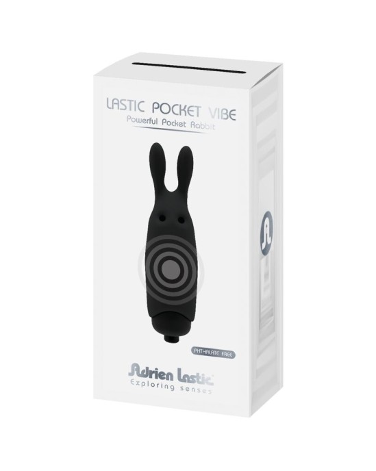 Adrien Lastic LASTIC POCKET ЧЕРНЫЙ КРОЛИК ВИБРАТОР