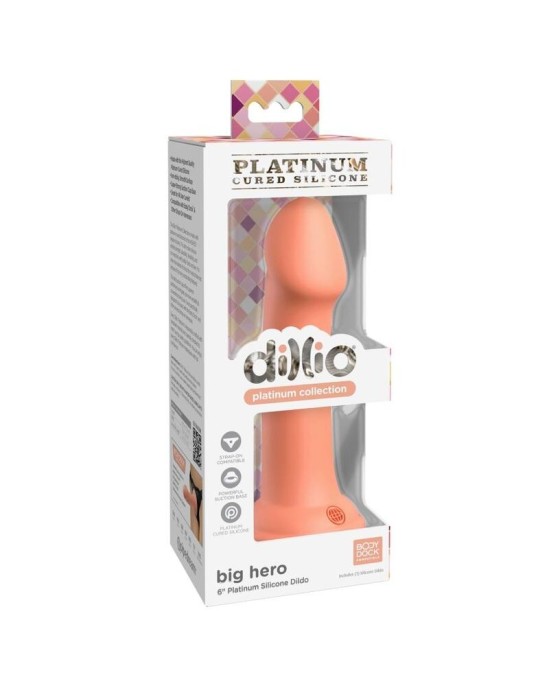 Dillio Dildo 15,24 CM oranžs