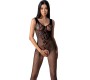 Passion Woman Bodystockings PASSION - BS098 BLACK BODYSTOCKING ONE SIZE