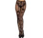 Leg Avenue Hosiery LEG AVENUE STOCKING FLOWERS DESIGN BACK CROTHLESS ONE SIZE